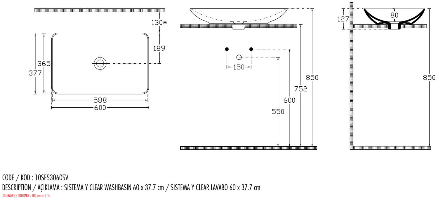 Allen Brau Fantasy Раковина чаша 60x37,7x12,7h см, без перелива, цвет: белый глянцевый 4.11016.20