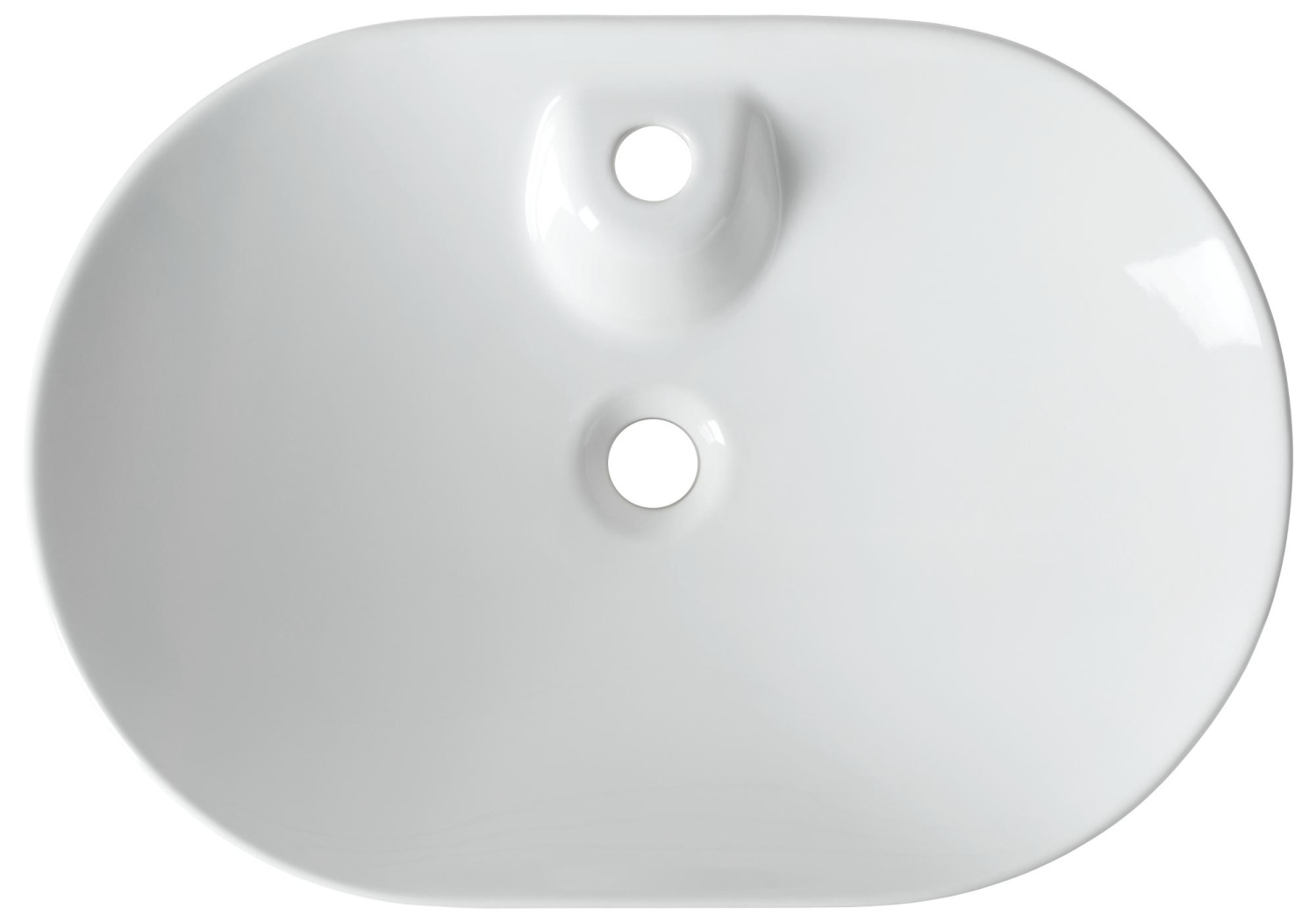 Allen Brau Fantasy Раковина чаша 60x42x14h см, без перелива, цвет: белый глянцевый 4.11020.20
