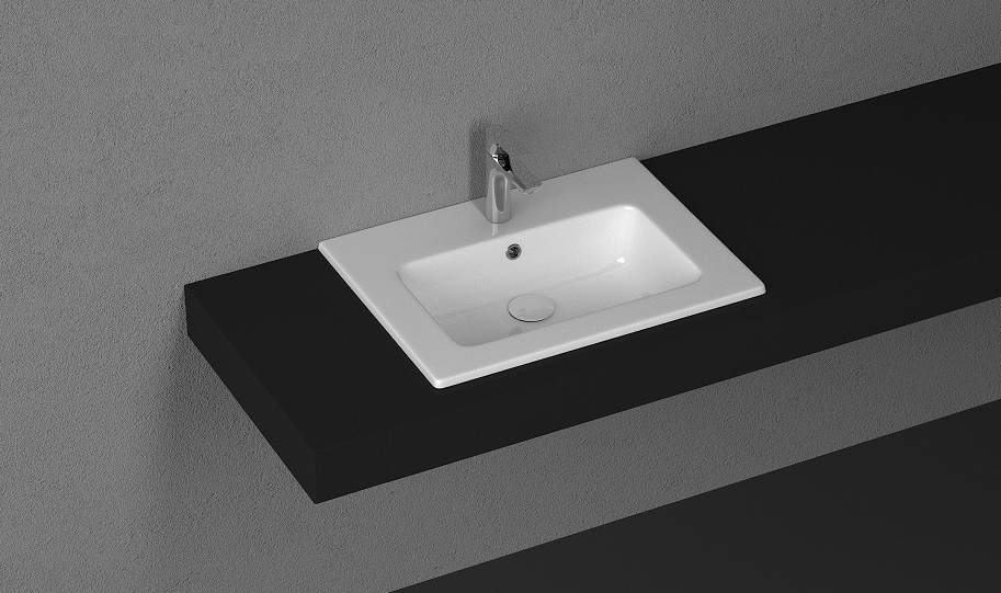 Allen Brau Fantasy Раковина встраиваемая сверху 61,5x46,5x14h см, с переливом, цвет: белый глянцевый 4.11023.20