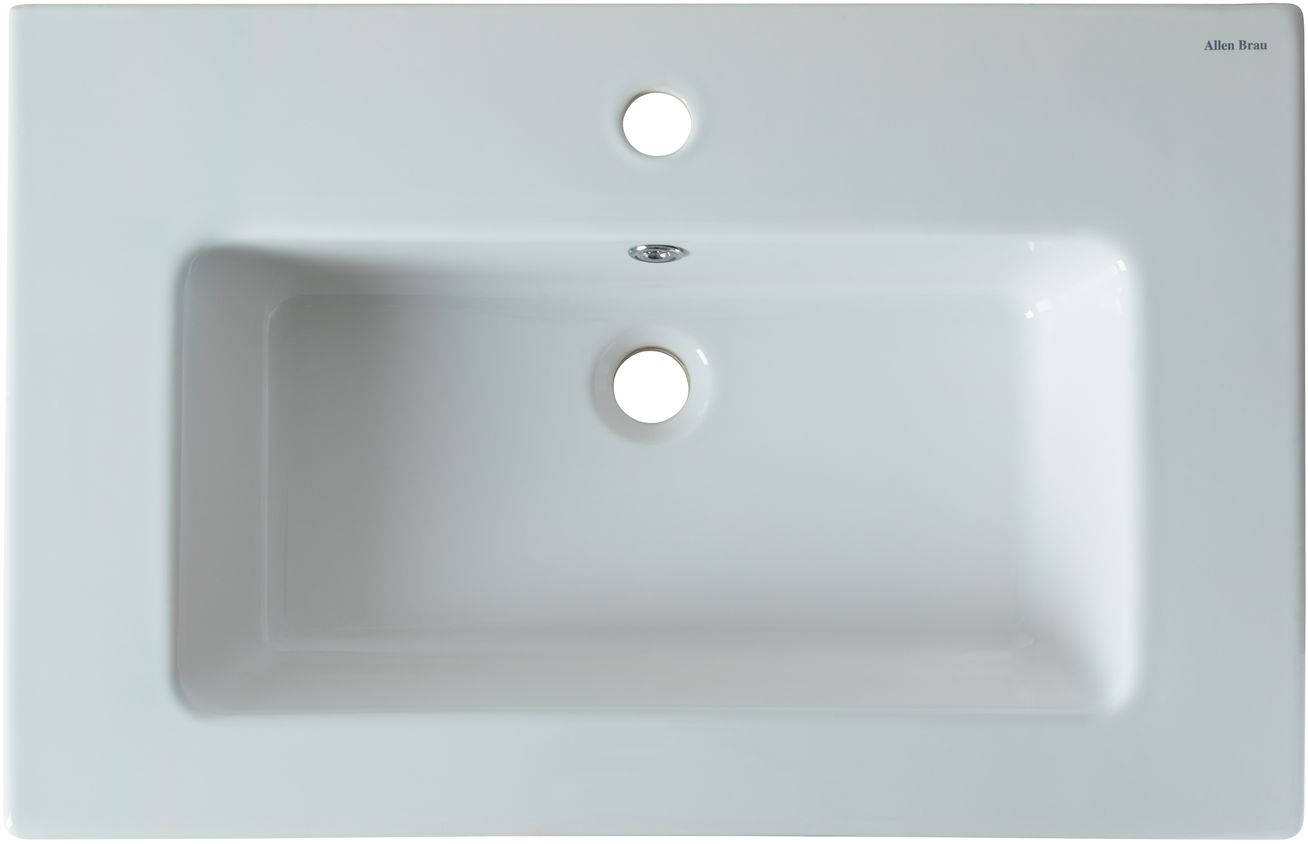 Allen Brau Fantasy Раковина встраиваемая сверху 71,5x46,5x14h см, с переливом, цвет: белый глянцевый 4.11011.20