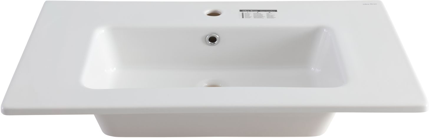 Allen Brau Fantasy Раковина встраиваемая сверху 81,5x46,5x14h см, с переливом, цвет: белый глянцевый 4.11012.20