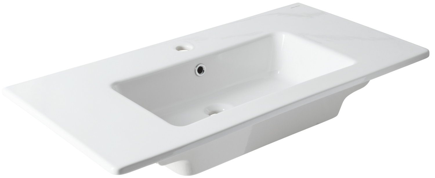 Allen Brau Fantasy Раковина встраиваемая сверху 91,5x46,5x14h см, с переливом, цвет: белый глянцевый 4.11013.20