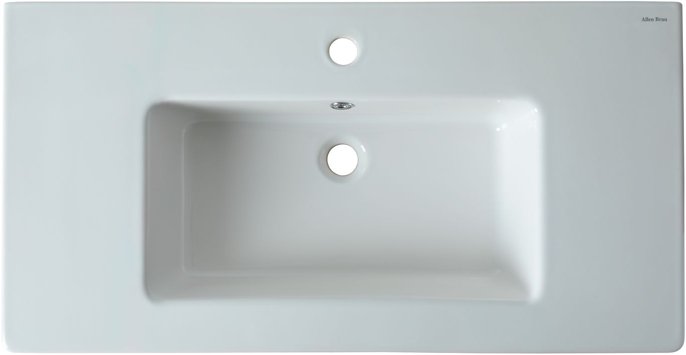 Allen Brau Fantasy Раковина встраиваемая сверху 91,5x46,5x14h см, с переливом, цвет: белый глянцевый 4.11013.20