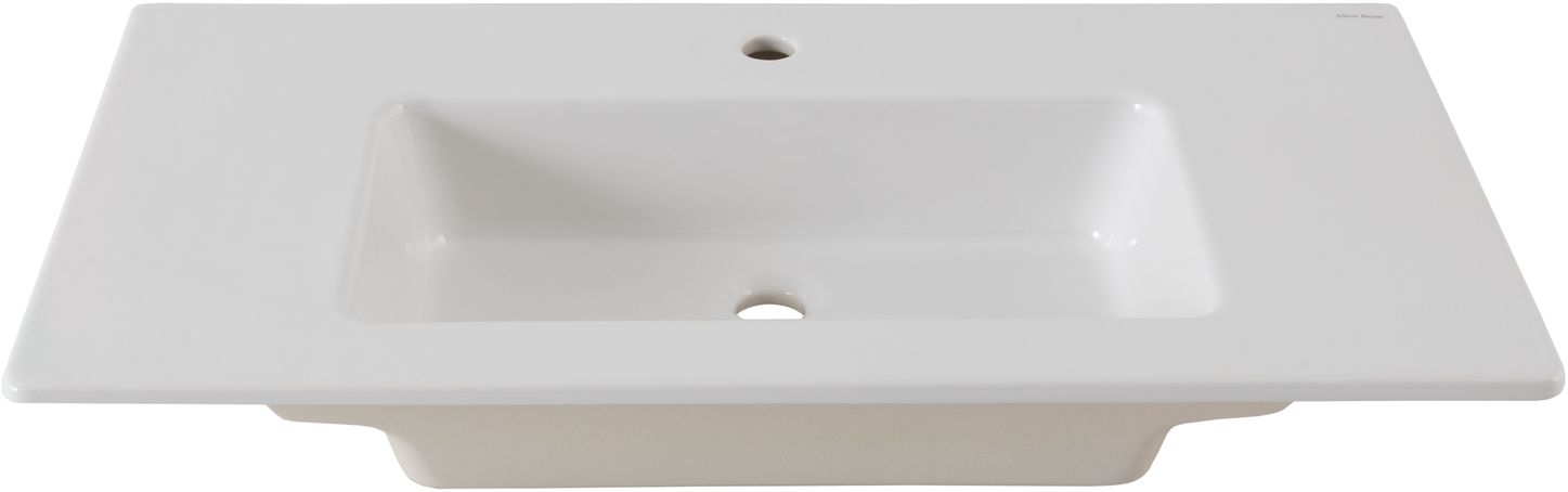 Allen Brau Fantasy Раковина встраиваемая сверху 91,5x46,5x14h см, без перелива, цвет: белый глянц 4.11026.20