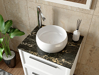 Allen Brau Liberty Раковина чаша d36x14h см, без перелива, цвет: белый глянцевый 4.32001.20