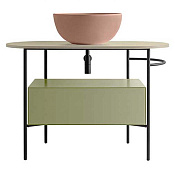 Globo Bob Столешница для консоли 110х50 см, с отверстием под раковину в центре, цвет: edora OP002BED