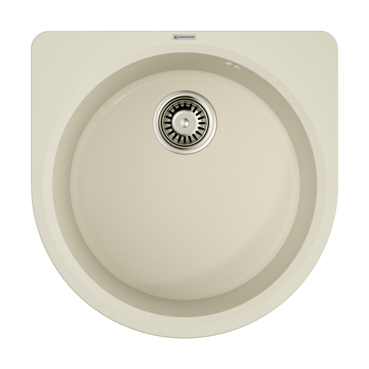 Omoikiri Akegata 51-PA Кухонная мойка Artgranit 51x51 см, цвет: пастила 4993754