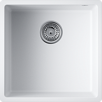 Omoikiri Bosen 44-U-WH Кухонная мойка Tetogranit 44x44 см, цвет: белый 4993598