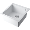 Omoikiri Bosen 47-WH Кухонная мойка Tetogranit 47x50 см, цвет: белый 4993589