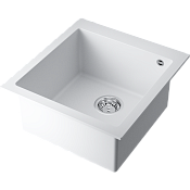Omoikiri Bosen 47-WH Кухонная мойка Tetogranit 47x50 см, цвет: белый 4993589