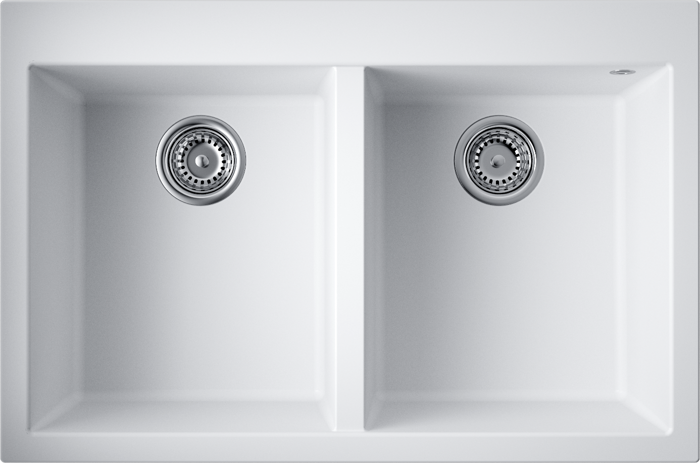 Omoikiri Bosen 80-2-WH Кухонная мойка Tetogranit 80x53 см, цвет: белый 4993839