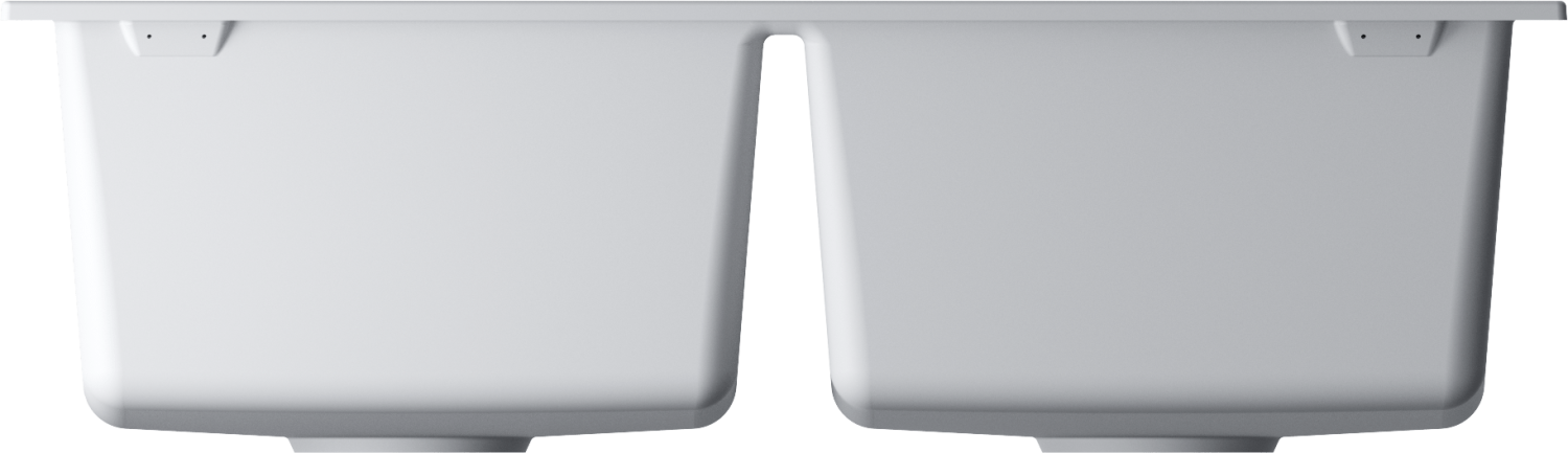 Omoikiri Bosen 80-2-WH Кухонная мойка Tetogranit 80x53 см, цвет: белый 4993839