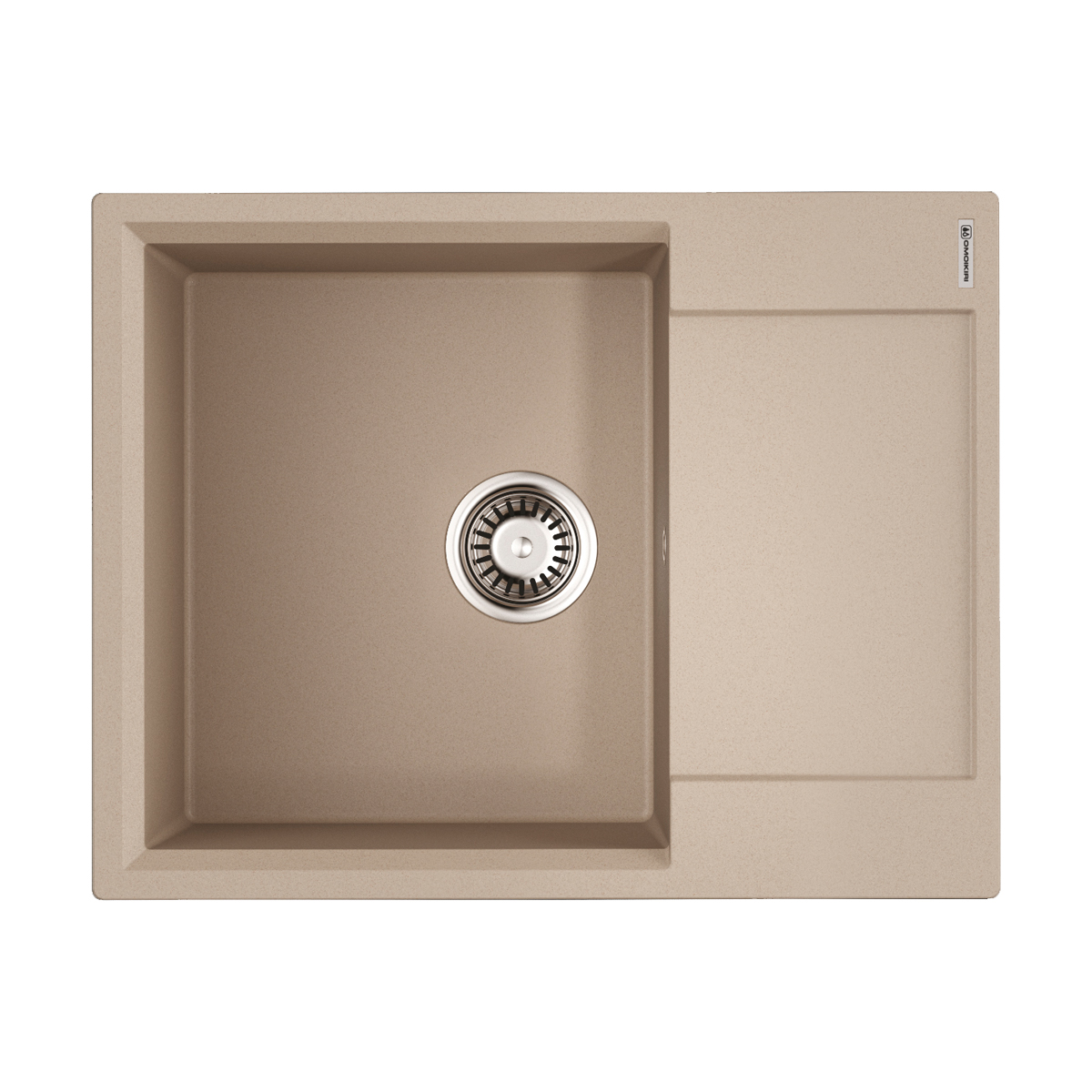 Omoikiri Daisen 65-SA Кухонная мойка Artgranit 65x51 см, цвет: бежевый 4993685