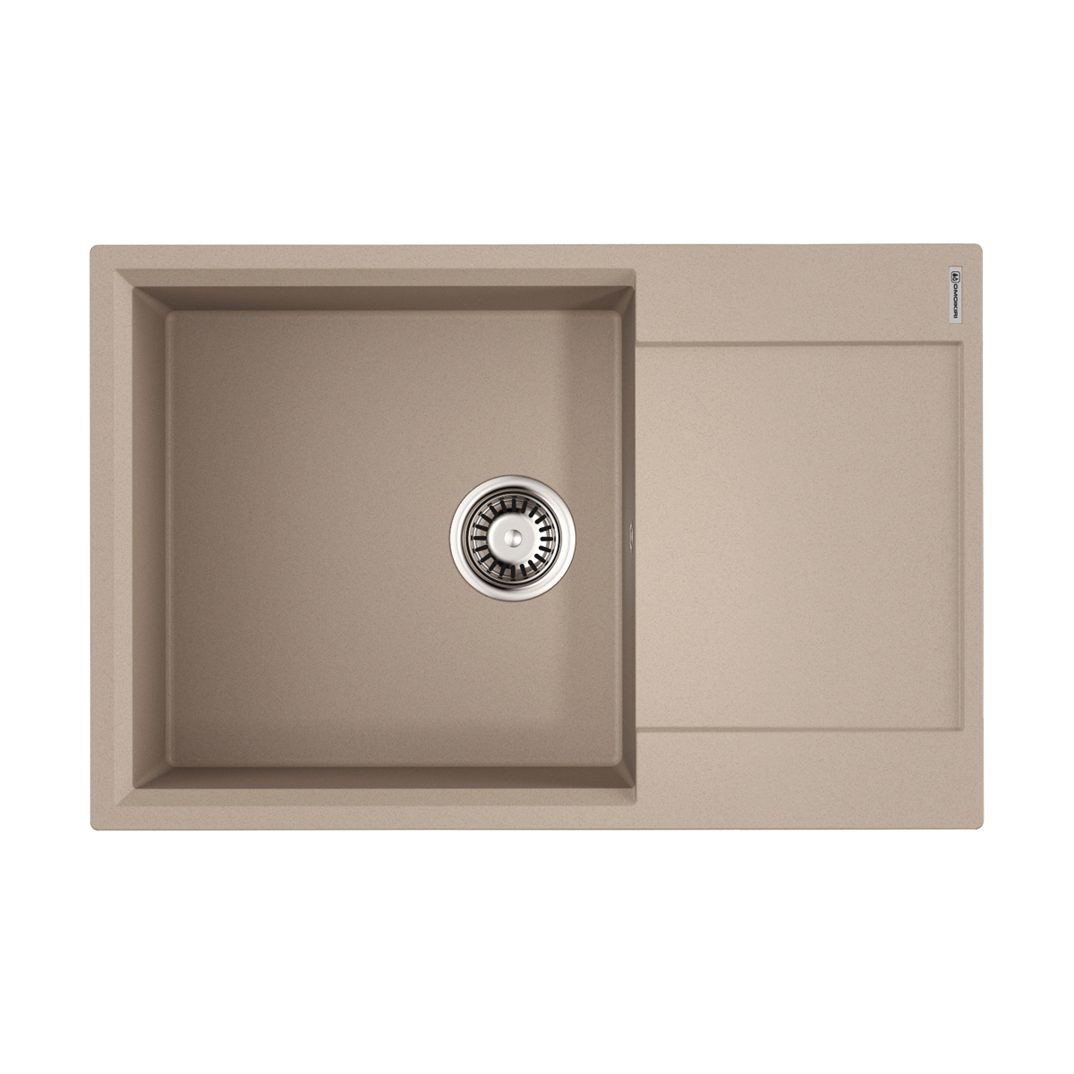 Omoikiri Daisen 78-LB-SA Кухонная мойка Artgranit 78x51 см, цвет: бежевый 4993693