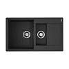 Omoikiri Daisen 86-2-BL Кухонная мойка Artgranit 86x51 см, цвет: черный 4993477