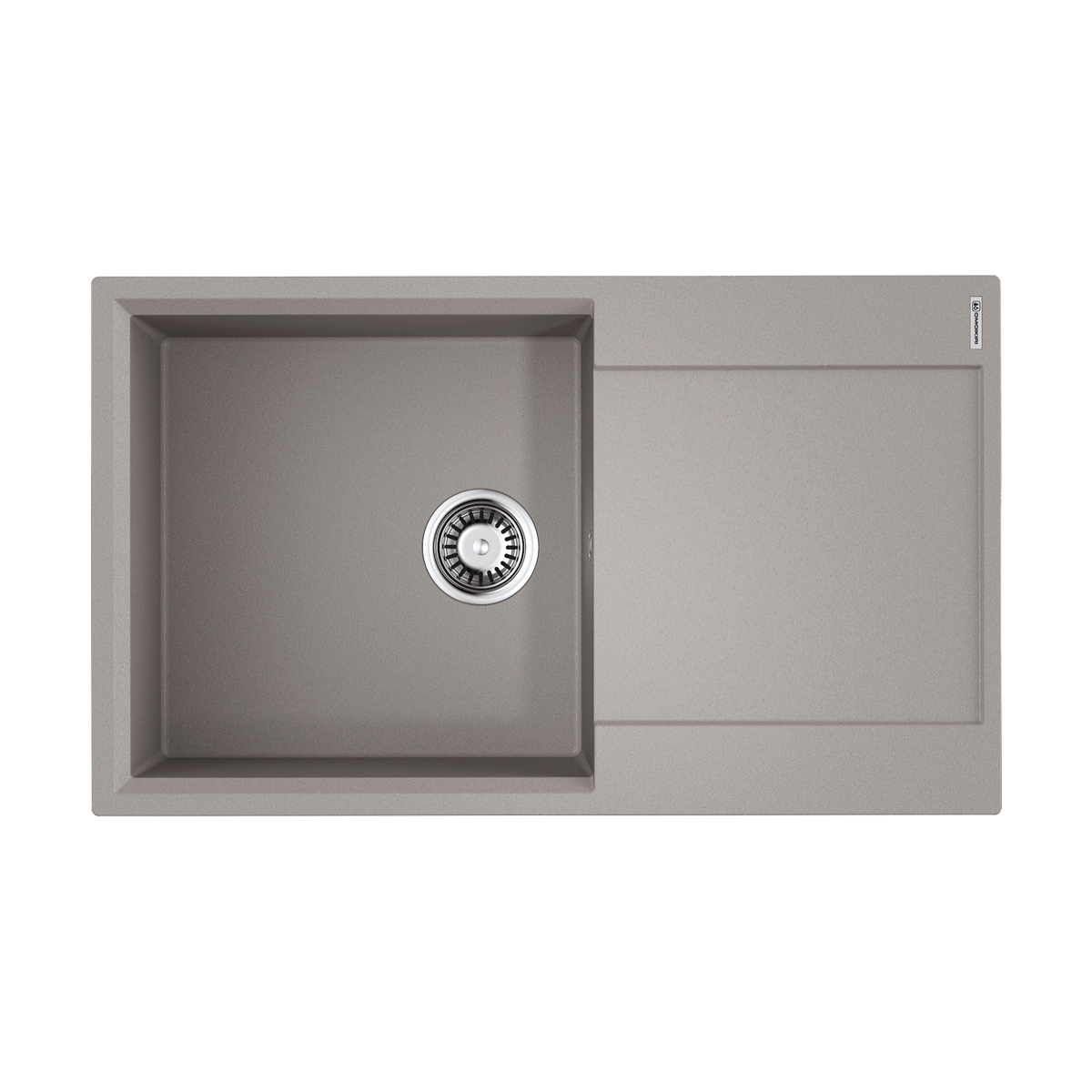 Omoikiri Daisen 86-GR Кухонная мойка Artgranit 86x50 см, цвет: leningrad grey 4993698
