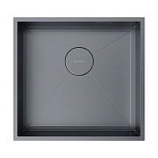 Omoikiri Kasen 48-26-INT-GM Кухонная мойка нерж. сталь 48x45 см, цвет: вороненая сталь 4997058
