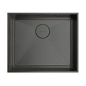 Omoikiri Kasen 53-26-INT-GM Кухонная мойка нерж. сталь 53x46 см, цвет: вороненая сталь 4993496