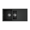Omoikiri Sakaime 100-2-BL Кухонная мойка Tetogranit 100x50 см, цвет: черный 4993892