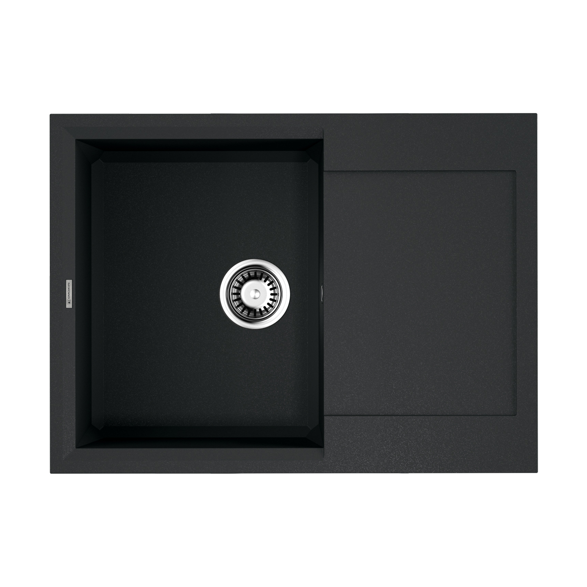 Omoikiri Sakaime 68-BL Кухонная мойка Tetogranit 68x50 см, цвет: черный 4993108