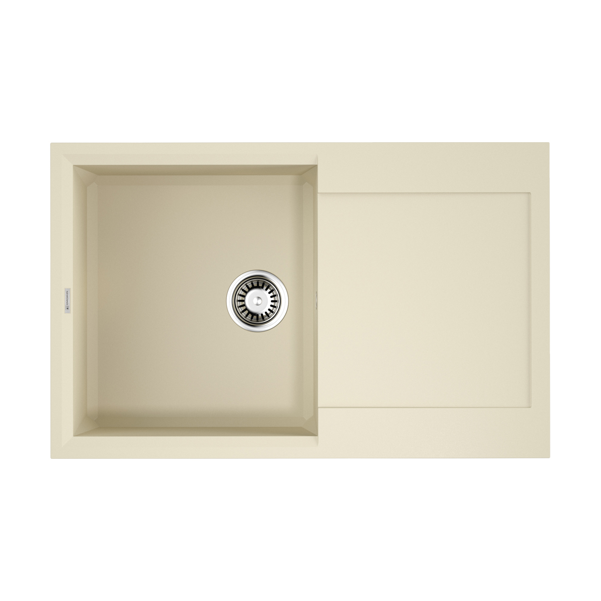 Omoikiri Sakaime 79-BE Кухонная мойка Tetogranit 79x50 см, цвет: ваниль 4993277