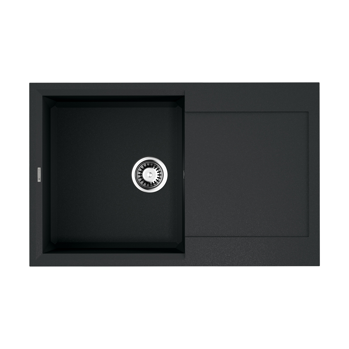 Omoikiri Sakaime 79-BL Кухонная мойка Tetogranit 79x50 см, цвет: черный 4993276