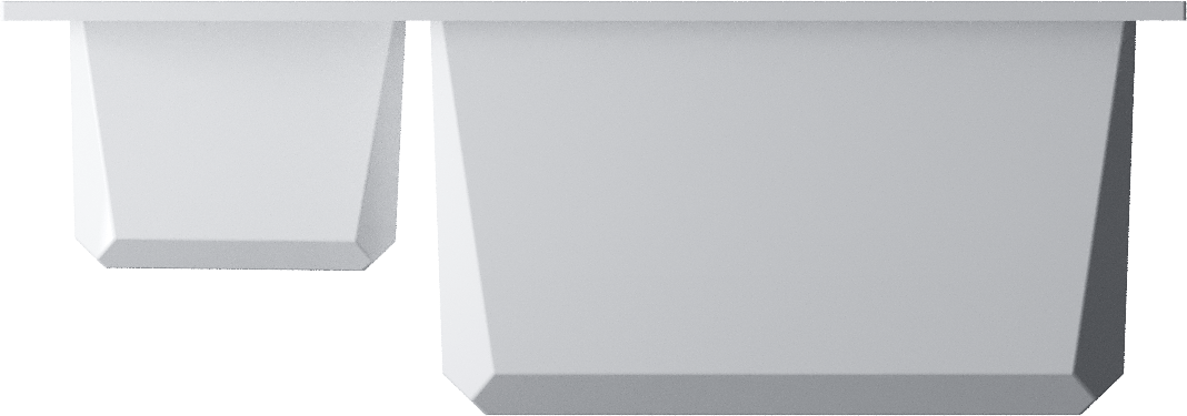 Omoikiri Sakaime 60-2-WH Кухонная мойка Tetogranit 60x50 см, цвет: белый 4993911