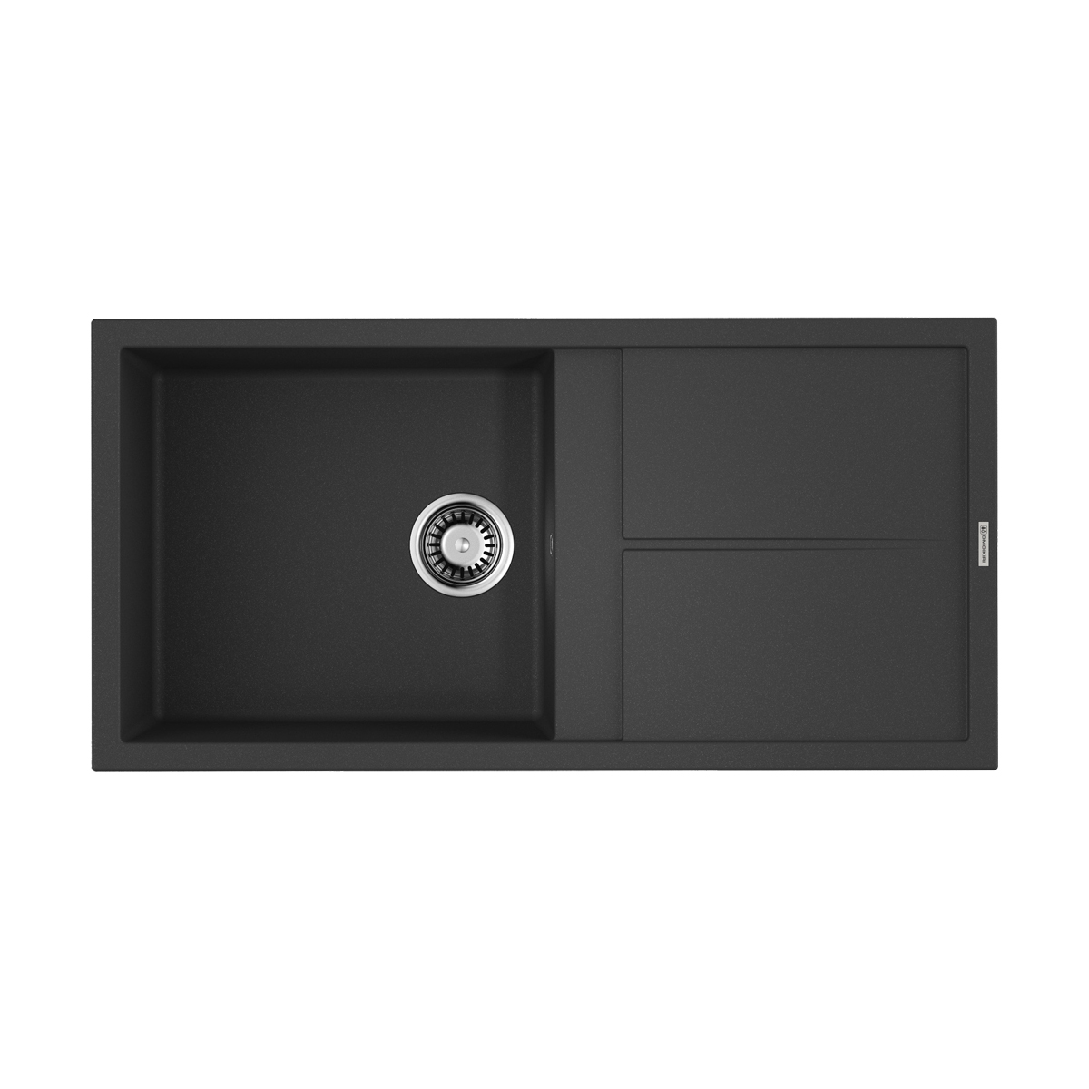 Omoikiri Sumi 100-BL Кухонная мойка Tetogranit 100x50 см, цвет: черный 4993654