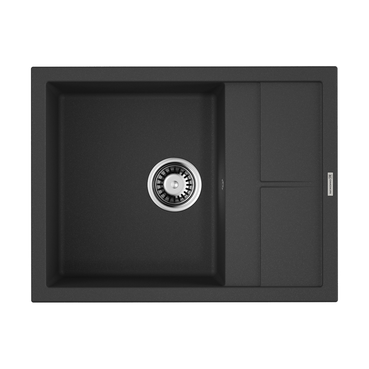 Omoikiri Sumi 65-BL Кухонная мойка Tetogranit 65x50 см, цвет: черный 4993670