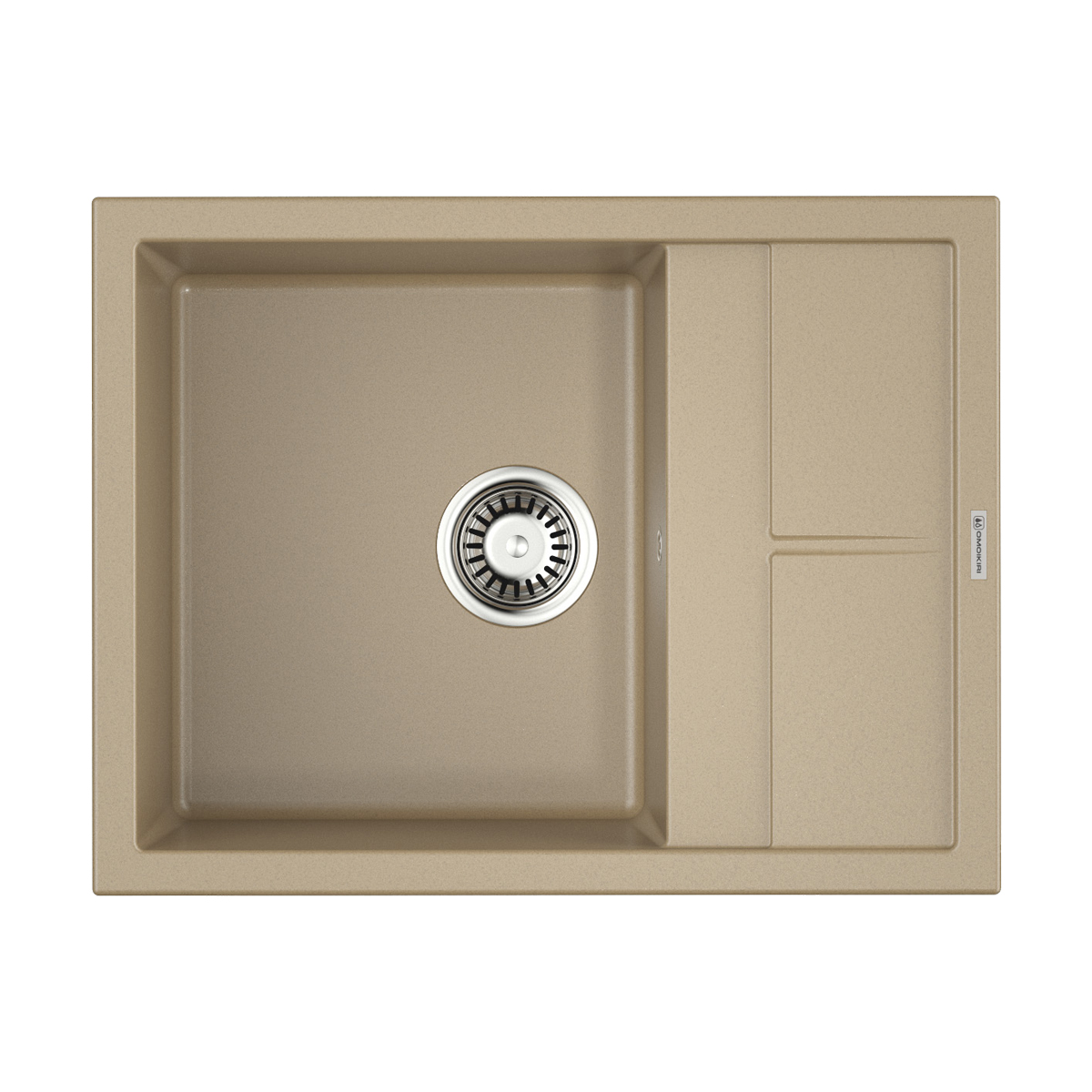 Omoikiri Sumi 65-CH Кухонная мойка Tetogranit 65x50 см, цвет: шампань 4993677