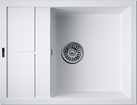 Omoikiri Sumi 65-WH Кухонная мойка Tetogranit 65x50 см, цвет: белый 4993673