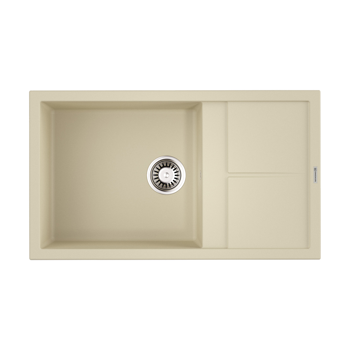 Omoikiri Sumi 86-BE Кухонная мойка Tetogranit 86x50 см, цвет: ваниль 4993647