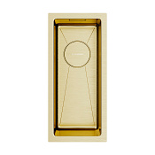 Omoikiri Taki 20-U/IF-LG Кухонная мойка нерж. сталь 20x44 см, цвет: светлое золото 4973091