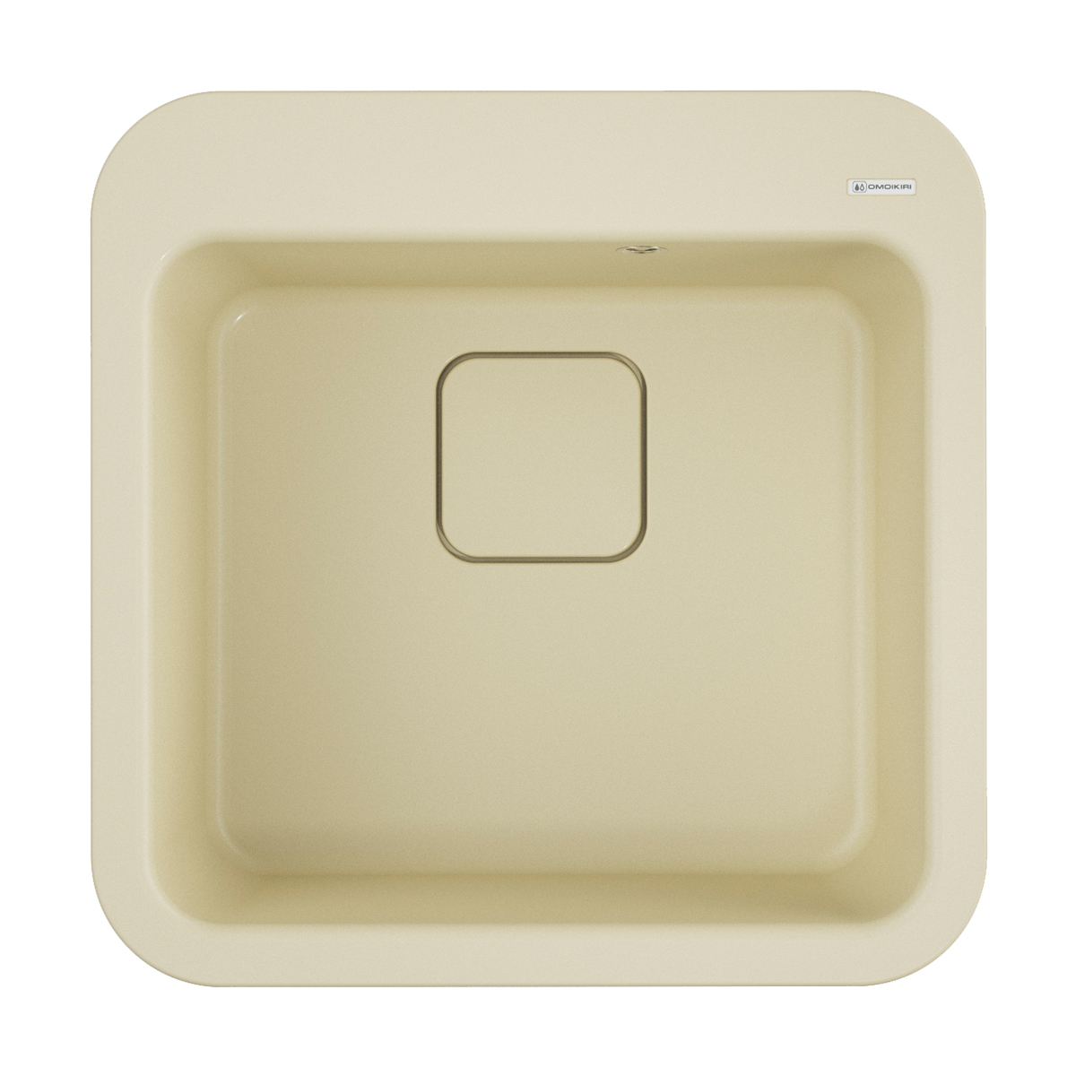 Omoikiri Tasogare 51-BE Кухонная мойка Artgranit 51x51 см, цвет: ваниль 4993736