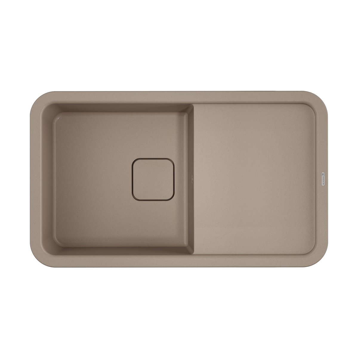 Omoikiri Tasogare 86-SA Кухонная мойка Artgranit 86x51 см, цвет: бежевый 4993470