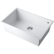 Omoikiri Tedori 66-U-WH Кухонная мойка Tetogranit 66x42 см, цвет: белый 4993975