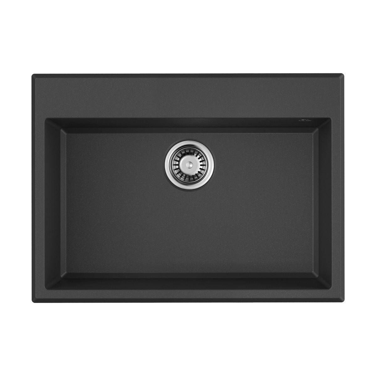 Omoikiri Tedori 68-BL Кухонная мойка Tetogranit 68x50 см, цвет: черный 4993964