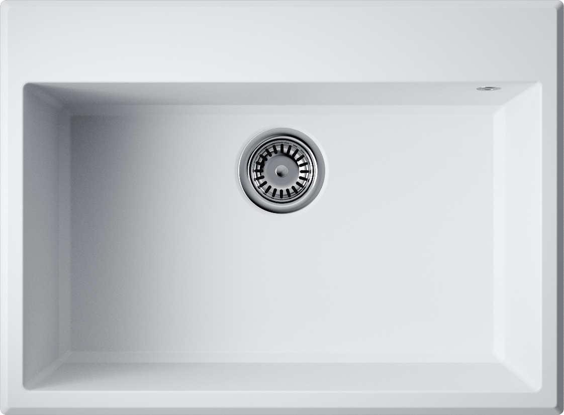 Omoikiri Tedori 68-WH Кухонная мойка Tetogranit 68x50 см, цвет: белый 4993967