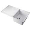 Omoikiri Yasugata 86-WH Кухонная мойка Tetogranit 86x50 см, цвет: белый 4993871