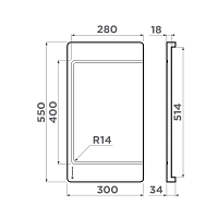 Omoikiri CB-04-WOOD-L Разделочная доска, дерево, 30x55 см 4999009