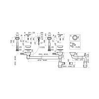 Omoikiri WK-2-A-IN Арматура для двухчашевых моек с прямоуг. переливами цвет: нерж. сталь 4956484