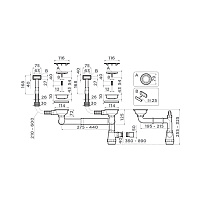 Omoikiri WK-2C-LG Арматура для двухчашевых моек с прямоуг. переливами цвет: светлое золото 4956497