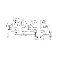 Omoikiri WK-2-R-A-IN Арматура для двухчашевых моек с круглыми переливами цвет: нерж. сталь 4956506