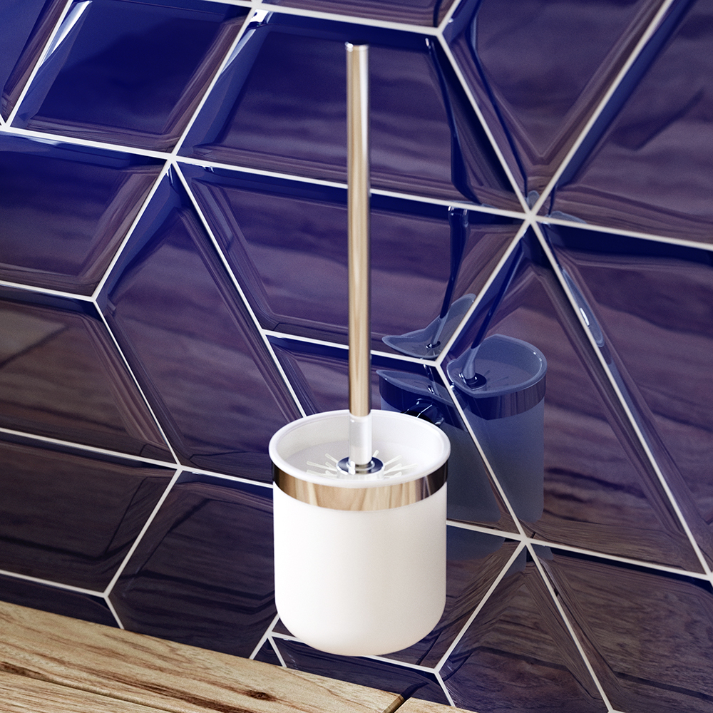 Am.Pm X-Joy Ершик с держателем, цвет: хром A8433300