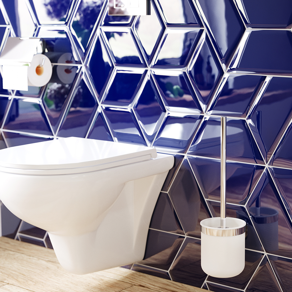 Am.Pm X-Joy Ершик с держателем, цвет: хром A8433300