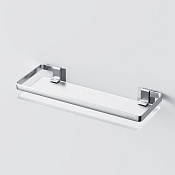 Am.Pm Sense L Полка стеклянная 32x13 см, подвесная, стекло матовое, цвет: серебро A7455100