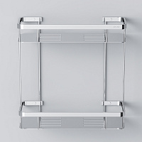 Am.Pm Sense L Полка подвесная 34,5 см, двухъярусная, цвет: хром глянцевый A7453200