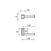 Stella Casanova Держатель туалетной бумаги, настенный, цвет: золото CS 10014 AU00