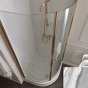 Kerasan Retro Душевое ограждение 80x80x187h см, для углового душевого поддона, цвет: Bronzo 9158 T3