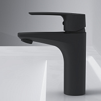 Am.Pm Gem Смеситель для раковины на 1 отверстие, без д/к, длина излива 9,9 см, цвет: черный матовый F90A02122